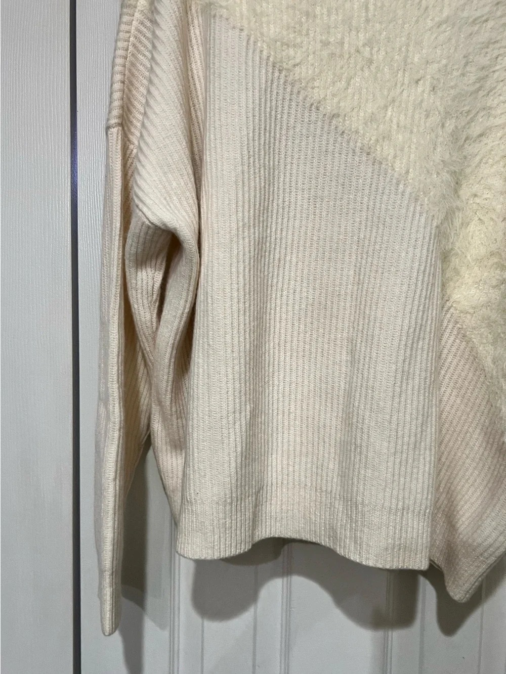 NWT REISS PAOLA NEUTRAL HUE TEXTURED WOOL/CASHMERE JUMPER SWEATER SIZE L - Picture 8 of 14